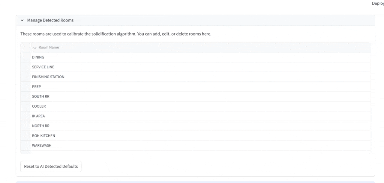 Solidification & Mapping